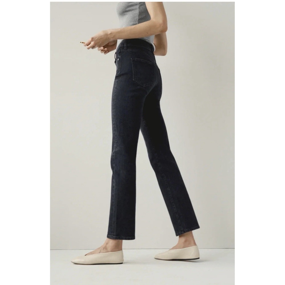AYR The LaLa Jeans Womens 29 Washed Black Straight Denim Stretch USA #AB4